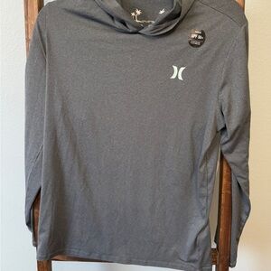 Hurley Men’s Icon Palm Hybrid Hooded Long Sleeve Shirt UPF 50+